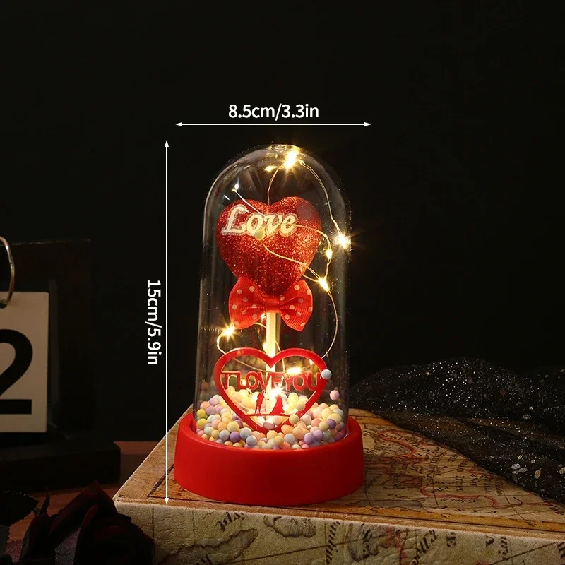 Glowing Eternal Double Rose